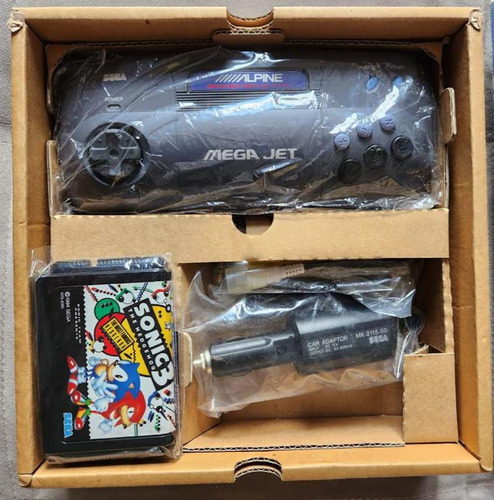 Sega Mega Jet Alpine Impecável Completo Perfeito Raro (Usado)