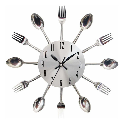 Timelike Reloj De Pared De Cocina, 3d, Extrable, Moderno, Cr