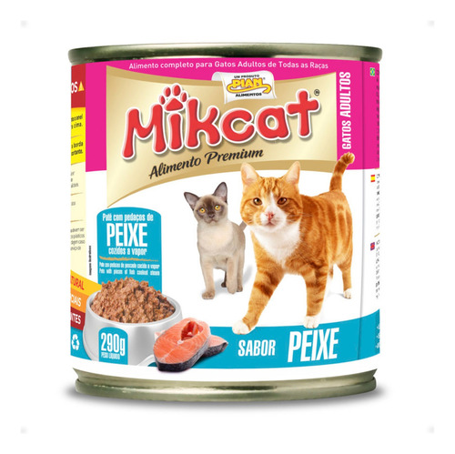 Pate Alimento Húmedo En Lata Para Gatos Mikcat Otec