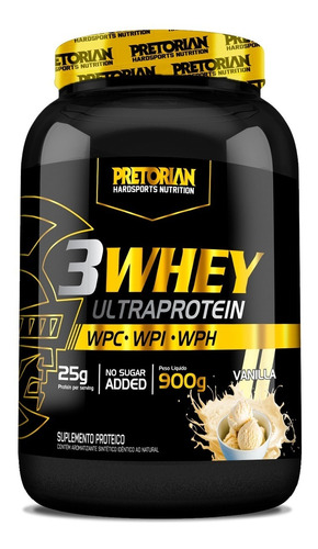 3 Whey UltraProtein 900g Pretorian Baunilha