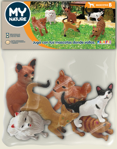 Animales Mascotas Coleccionables Pack X6 De Magnific 