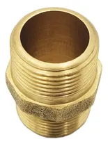 Comprar Kit 2x Conexão Niple 1'' Duplo Sextavado Latão Macho Npt 1 