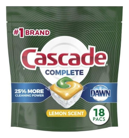 Cascade Dawn Complete Capsulas Para Lavavajillas Lemon Scent