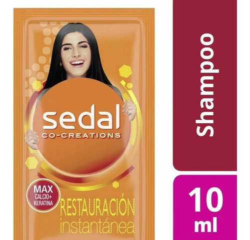 Sedal Restauración Instantánea Shampoo 24 Sobres X 10 Ml