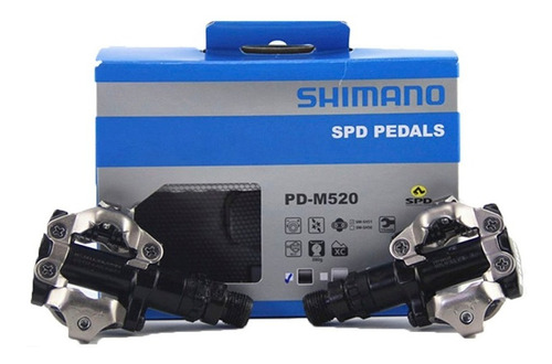 Pedal Mtb Clip Shimano Spd M520 C/tacos Encaixe