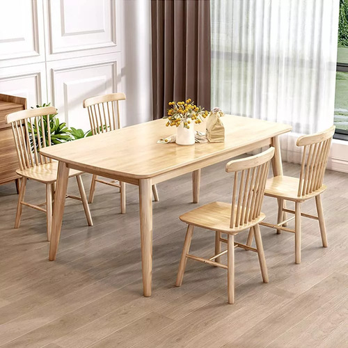 Mesa Con 4 Sillas Windsor Madera Original 140x80