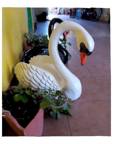 Cisne Decorativo Para El Hogar, Adorno Elegante  63cm