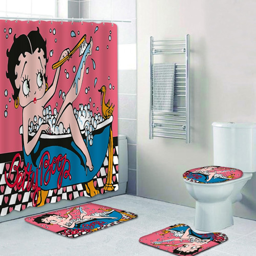 Juego De Cortina De Ducha De Dibujos Animados Lindos, Juego