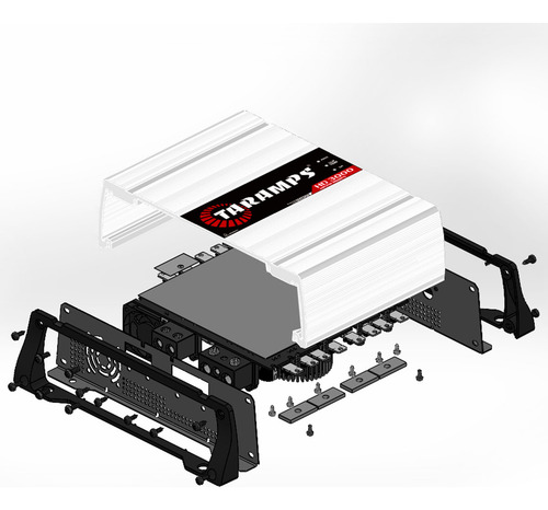 Módulo amplificador Taramps Hd-3000 + Ts-400 + Stx-62