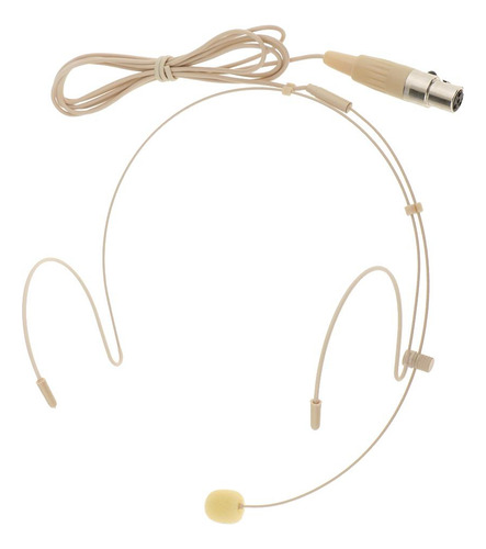 Mini Micrófono Xlr 4 Pines Beige