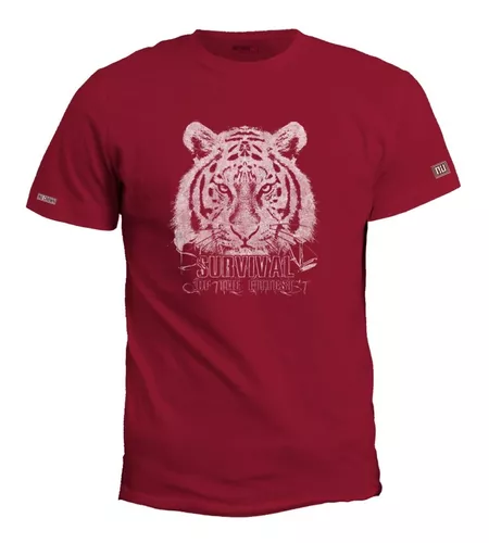 Camiseta PRАDA Estampa de Logo Tigre - Preta