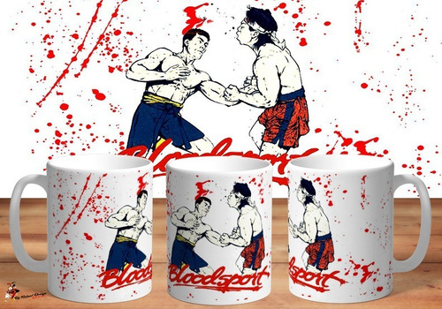 Taza Bloodsport Contacto Sangriento Jean Claude Van Damme