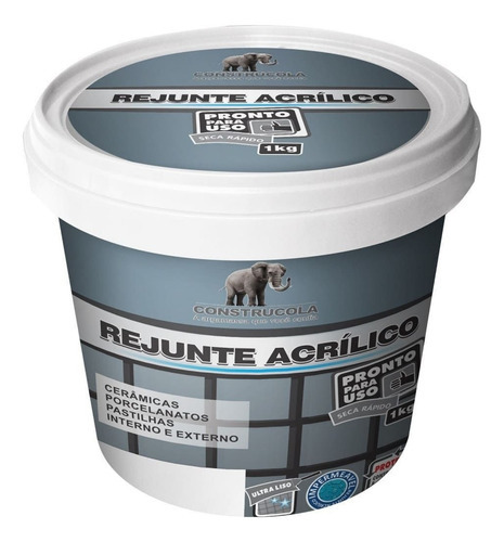 Rejunte Construcola Acrílico 1kg - Bege