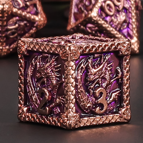 7 Piezas De Dados De Juego De Rol Para Dnd, Estampado De Dra