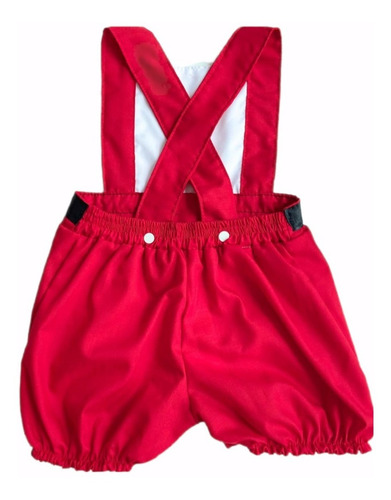 Imagem 2 de 3 de Roupa De Natal Bebê Noel Baby Body Jardineira Macacão
