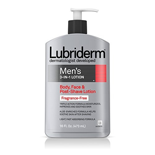 Lubriderm - Loción Sin Perfume 3 En 1 Para Hombres, Enriquec