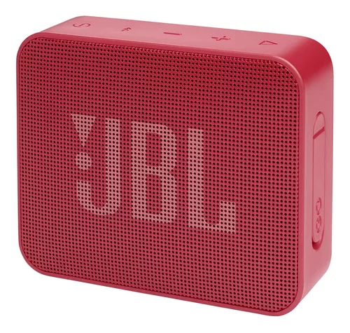 Parlante JBL Go Essential portátil waterproof con bluetooth color rojo