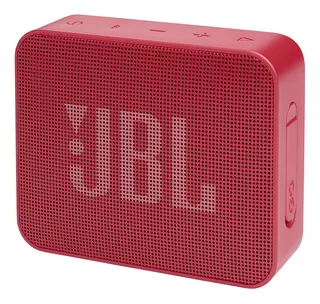 Parlante JBL Go Essential portátil con bluetooth waterproof rojo