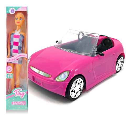 Auto Barbie Rosa Origina Más De Regalo Muñeca Tiny Original