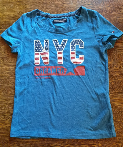 Remera Buzo Niña Tommy Hilfiger Talle 6 - 7 Usado Manga Cort