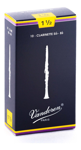 Set De 10 Cañas Tradicionales Para Clarinete Bb De 1.5