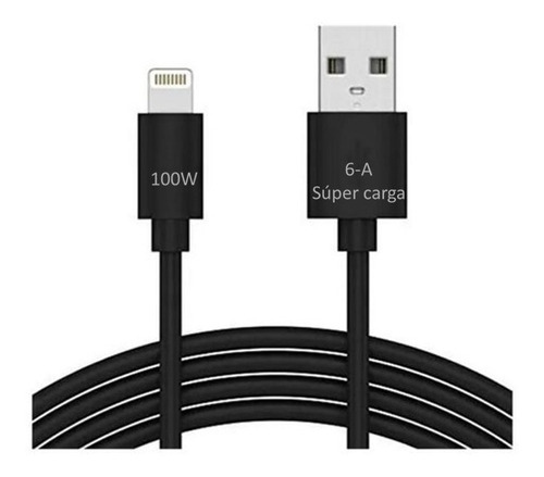 Cable Lightning 1m Compatible Con iPhone De 6 Ampere