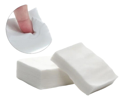 Set 100 Toallitas Quita Esmalte De Algodón Para Uñas