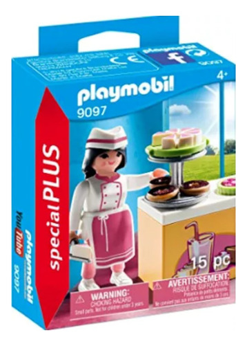 Playmobil 9097 Chef Pastelera, Reposteria, Pastel, Donas