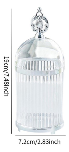 Tarro De Almacenamiento, Cuchara Borde Plateado Transparente