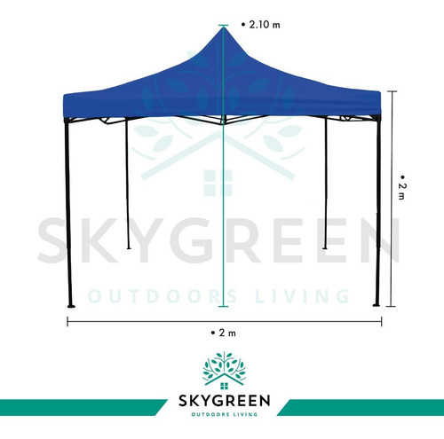 Imagen 6 de 7 de Carpa Toldo 2x2 Plegable Reforzado Impermeable Eventos