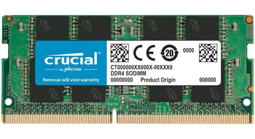 Memória Para Notebook Crucial 16gb Ddr4 2666hz Ct16g4sfra266