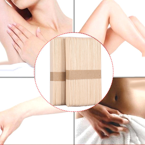Espátula De Cera Desechable De Madera, 100 Unidades