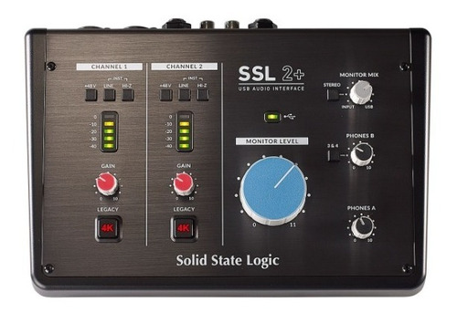 Solid State Logic Ssl 2+ Interfaz De Audio Usb 2x4 Midi I/o
