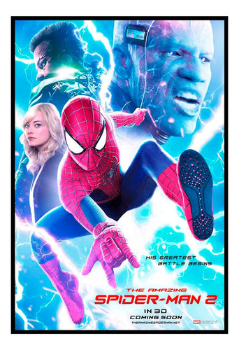 Cuadro Premium Poster 33x48cm Amazing Spiderman Parte Dos