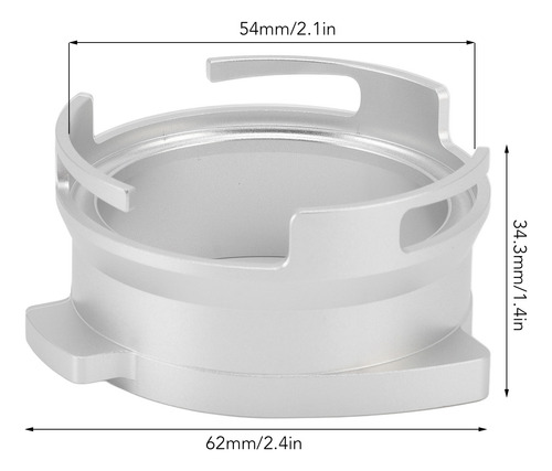 Embudo Dosificador Portafiltro De Café Aleación De Aluminio