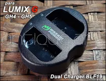 Comprar A64 Cargador Dual Bateria Blf19 Panasonic Lumix Gh5 Gh4 G9