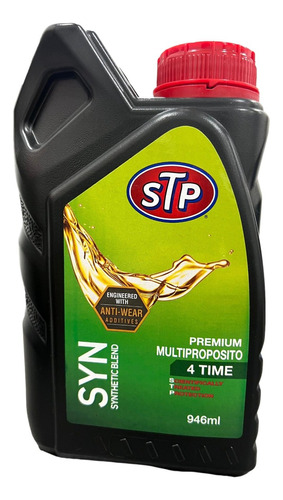 Aceite Moto 4 Tiempo Sintetico Multiproposito Stp 946 Ml