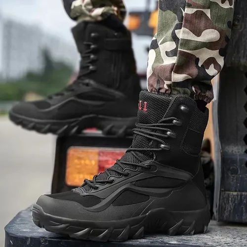 Botas De Combate Militar Tactico Ejército Senderismo Hombres