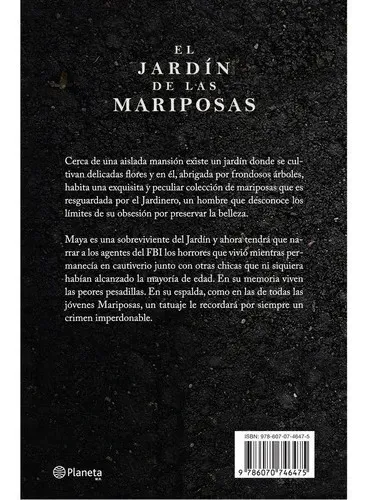 El Jardin De Las Mariposas Dot Hutchison Planeta Tapa Blanda