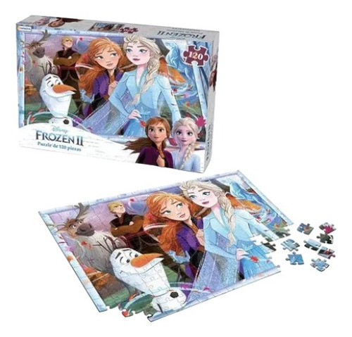 Rompecabezas Puzzle Frozen 2 Disney 120 Piezas Tapimovil