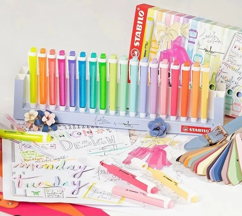Marca Texto Stabilo Swing Cool Com 18 Cores Fashion Edition