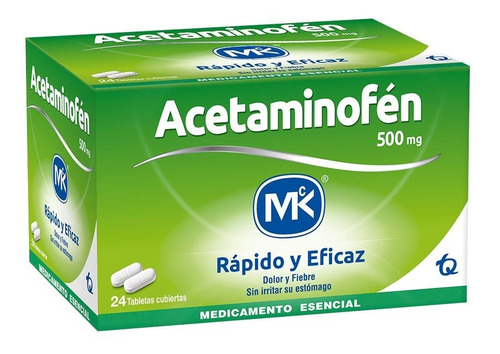 Acetaminofén 500mg 24tabs