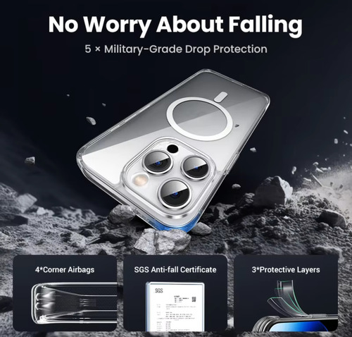 Funda iPhone 16 Pro Max Transparente Magsafe