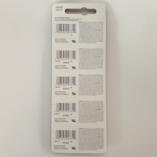 Pila Sony Cr2032 Litio 3 Volts En Blíster Sellado