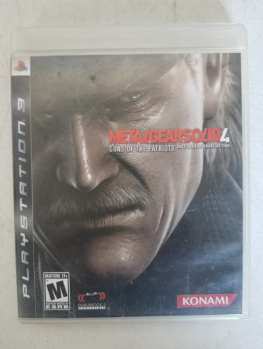 Metal Gear Solid 4 Ps3 Formato Fisico Subtitulos En Español