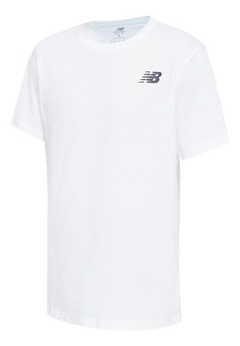 Camiseta New Balance Deportiva Para Hombre-blanco
