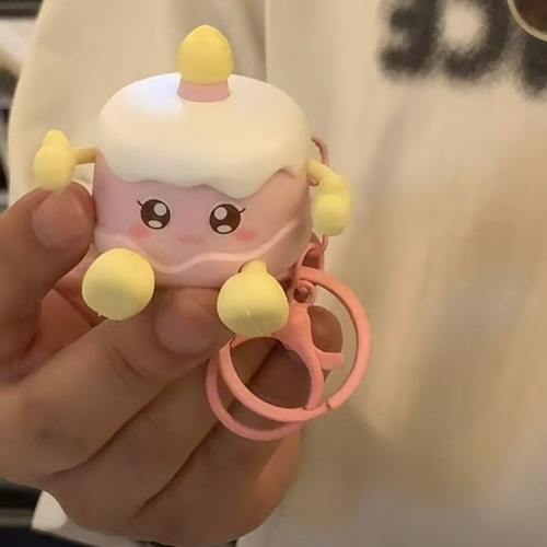 Py Llavero Con Forma De Tarta De Cumpleaños Con Luces