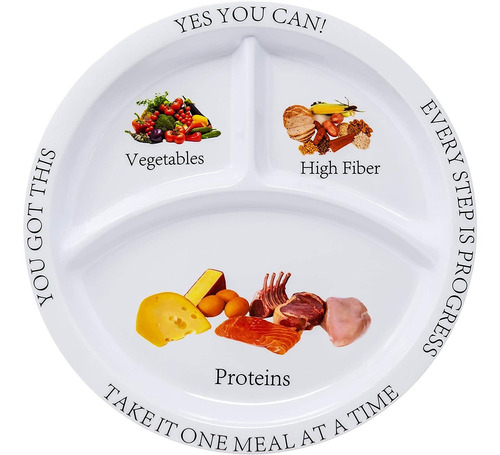 Plato De Control De Porciones Bariátricas (paquete De 2)