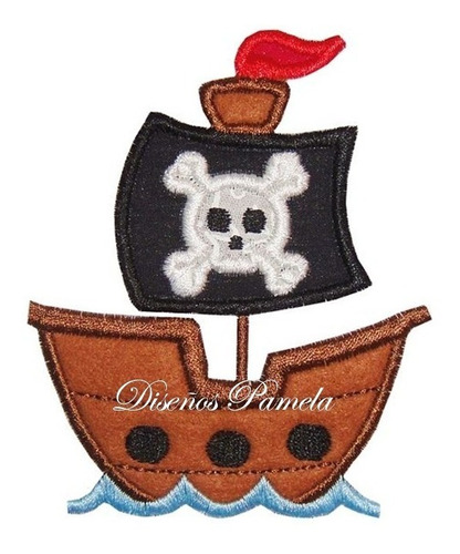 Diseño De Matrices P/ Maquinas De Bordar Barco Pirata