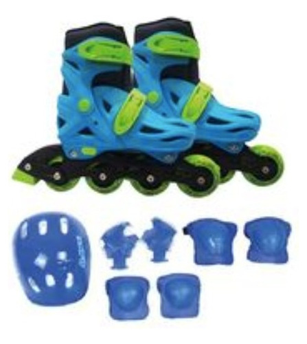 Roller 2 En 1 C Proteccion Azul Urban Infantil Isakito 0291
